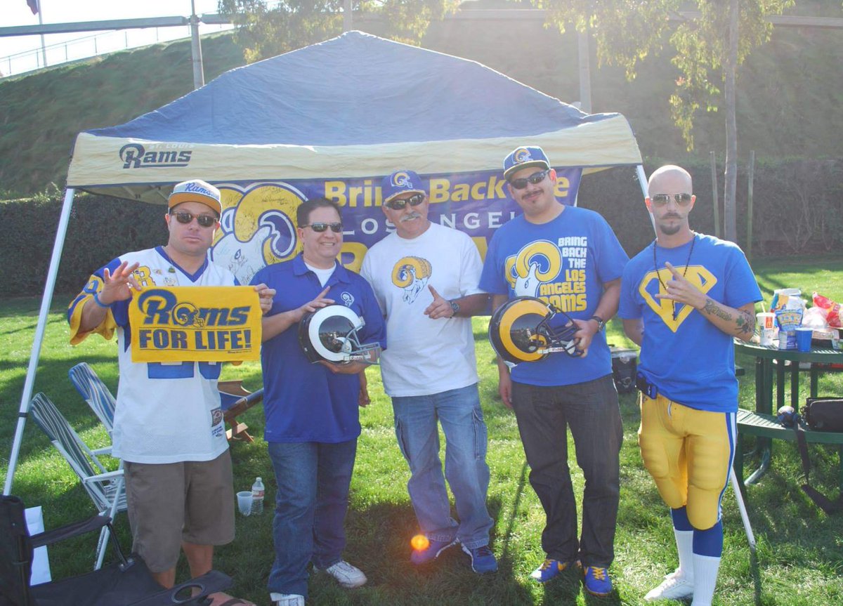 FrankenRam's tweet photo. Enjoy tonight's game my brothers @Skyeattolah, @TJBateman45, @JoeRamsilverfox, @Rams_4_Life! Whose House?! @RamsNFL HOUSE!!! #Starting5 #BBTLAR #RAMS4LIFE https://t.co/crr1Gjtt0r
