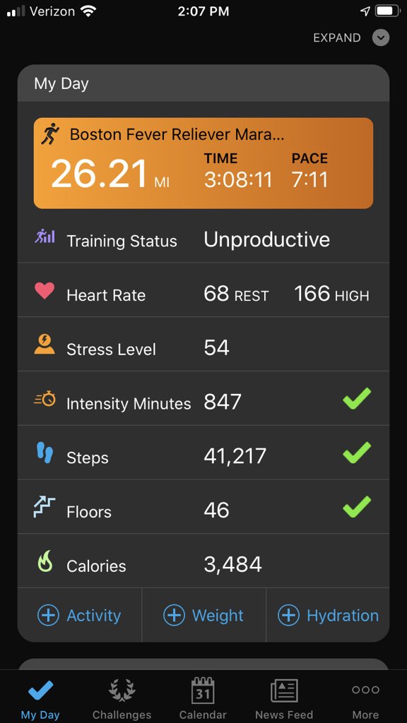 DrSethJenny's tweet photo. You know your wife is fast 🏃‍♀️ when you run a men’s Boston Marathon qualifying time (3:09:56) &amp; your wife finishes one place behind you (~6min)

&amp; your GPS says you had an “Unproductive” workout today 😂

#VirtualBoston #Boston #Marathon #Running @bostonmarathon @BAA @grovecityac https://t.co/BJ32vt3h8h