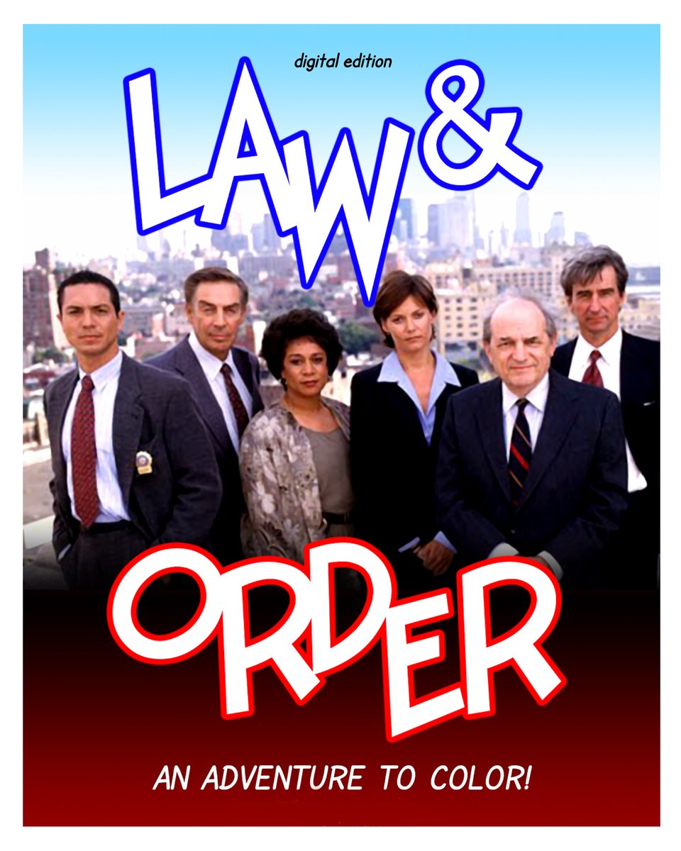 In early 2003 I lost my job and was watching hours of "Law & Order" reruns on TNT each night. So I did the natural thing and adapted an episode into a coloring book and Conan O'Brien gave one to Jerry Orbach.
