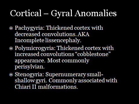 Hammerdongle's tweet photo. Dick's Pick of the Week: Cortical-Gyral Anomalies

Pachygyria, polymicrogyria, and stenogyria

#FOAMed #FOAMrad #radres #NeuroRad #radiology #Neurology https://t.co/jgk26A4kOb