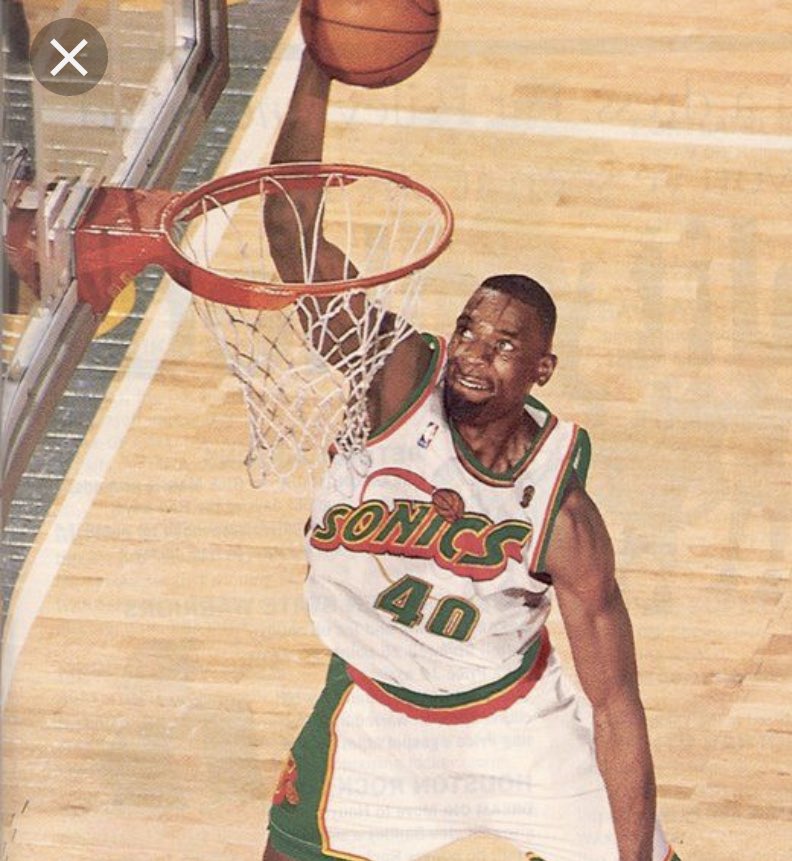 ThatNw's tweet photo. @sk40_reignman Sorry/not sorry. “Good looking black guy from the Pacific Northwest is now my title”. You just got dunked on, brah. #seattlesupersonics #seattle https://t.co/J4x44d4sS2
