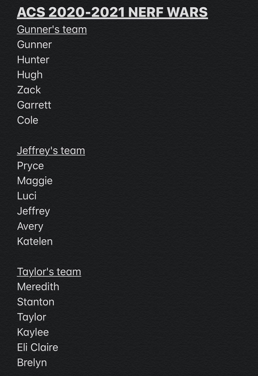 ACS 2020 Nerf Wars tweet media