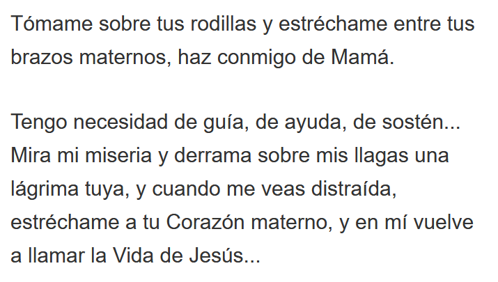 Auriga Viveros (@auriga720) on Twitter photo 🥀Mira mi miseria y derrama sobre mis llagas una lágrima tuya, estréchame a tu Corazón materno, y en mí vuel
💐marialuzdivina.com/paginas/ap/13/…🥀
<a href="/Actata1/">atata12</a> <a href="/Sollalli/">Marisole</a> <a href="/Bettkrios57/">Betty Ríos 🇻🇪🙏🇻🇪</a> <a href="/KarinaRojasArt1/">Karina Rojas Arteaga</a> <a href="/armaluva/">Arturo Rodríguez V.</a> @rosende_art <a href="/JulietaBorrego/">Julieta Borrego Oliv</a> <a href="/MiguelE66183037/">Miguel Eduardo Ordoñez de la Cuadra</a> <a href="/Ingrid_Ordonez/">Drainom</a> <a href="/oracionhuertova/">Oración del Huerto</a> 🙏 🥀Mira mi miseria y derrama sobre mis llagas una lágrima tuya, estréchame a tu Corazón materno, y en mí vuel
💐marialuzdivina.com/paginas/ap/13/…🥀
<a href="/Actata1/">atata12</a> <a href="/Sollalli/">Marisole</a> <a href="/Bettkrios57/">Betty Ríos 🇻🇪🙏🇻🇪</a> <a href="/KarinaRojasArt1/">Karina Rojas Arteaga</a> <a href="/armaluva/">Arturo Rodríguez V.</a> @rosende_art <a href="/JulietaBorrego/">Julieta Borrego Oliv</a> <a href="/MiguelE66183037/">Miguel Eduardo Ordoñez de la Cuadra</a> <a href="/Ingrid_Ordonez/">Drainom</a> <a href="/oracionhuertova/">Oración del Huerto</a> 🙏