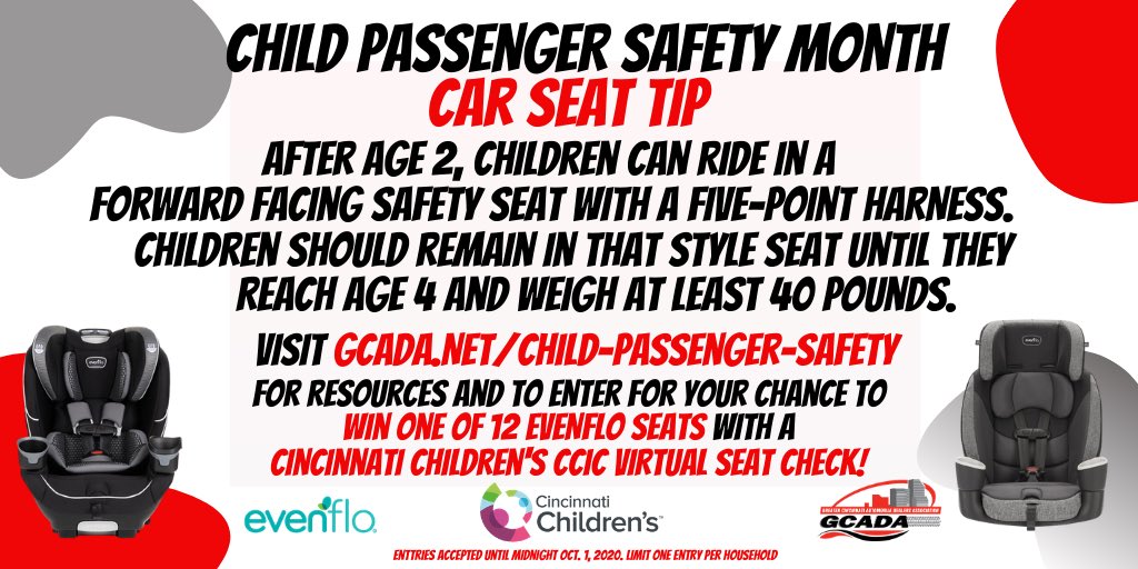 CincyAuto's tweet photo. @NFL and @Bengals football is a true contact sport, but your child’s travel shouldn’t be! Check out our car seat safety tip and be sure to visit https://t.co/N4ZxmkSXpd to enter our @Evenflo / @CincyChildrens  #ChildPassegerSafety Month  #giveaway! #childsafety https://t.co/3oFfukNZDy