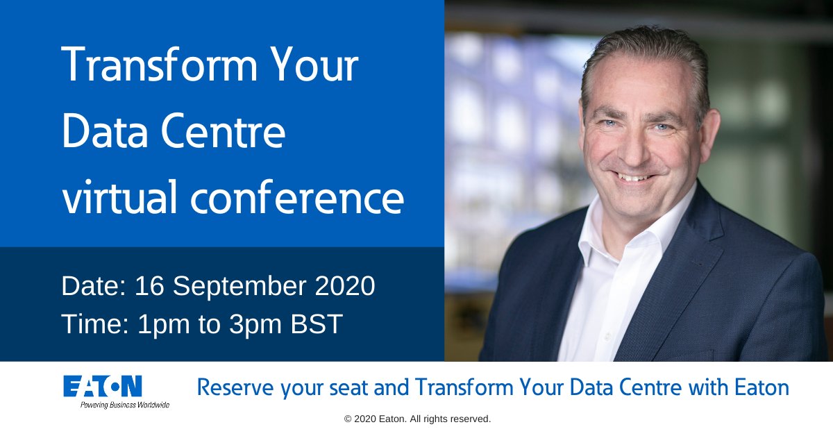 ETN_EMEA's tweet photo. Our Data Center Market Leader, Ciaran Forde, will discuss data centre strategy when transforming your data center at our Annual #DataCenter event. Register here: https://t.co/cW4F7eBuZw #Sustainability #IPM https://t.co/AP4iFJeWZk