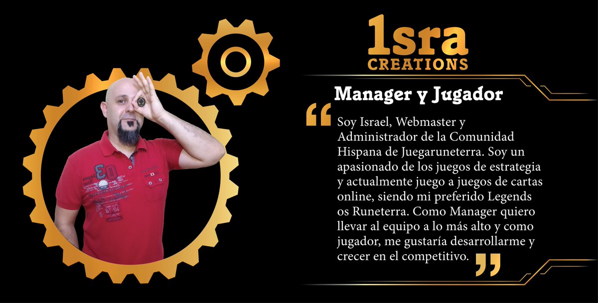 Gears_LoR's tweet photo. Una de las tuercas pensantes del equipo @1sraCreations
Mánager y Jugador del equipo, además del administrador de la comunidad Hispana de @JuegaRuneterra
Podéis seguirlo en su canal de twicht https://t.co/I6DDLk1sKt
@RuneterraES
#GearsTeam https://t.co/vOCRA6n3hT