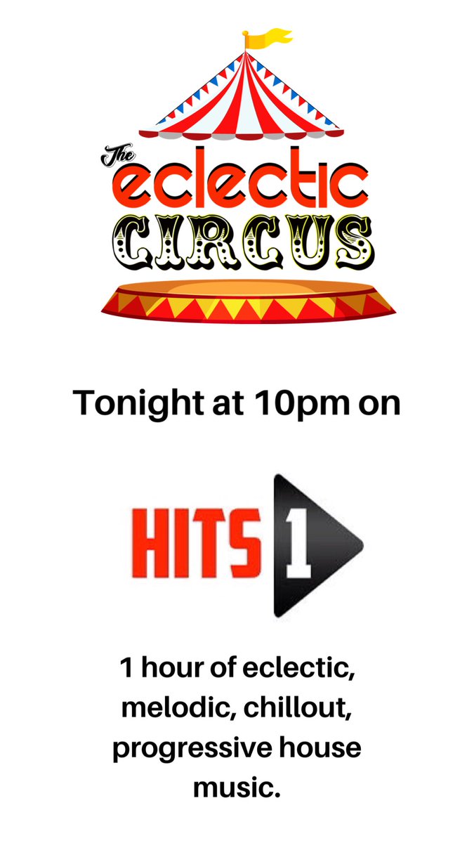 circus_eclectic's tweet photo. We're back again tonight on Hits 1 Radio at 10pm. For 60mins of eclectic music. https://t.co/FW3sQg6HT7