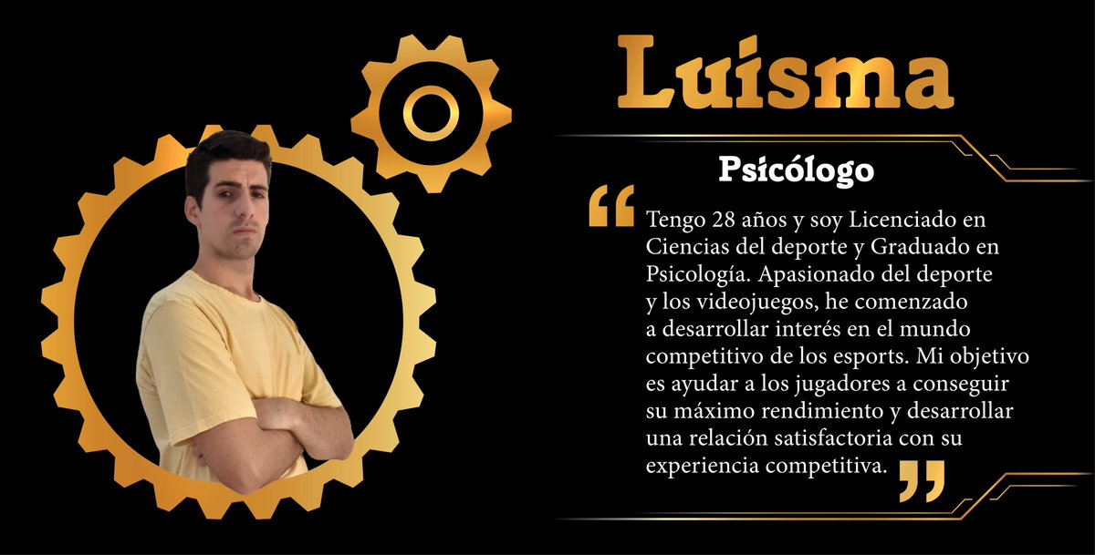 Gears_LoR's tweet photo. Todo equipo, para que ruede perfectamente como engranajes recién engrasados, necesita un buen psicólogo deportivo, y contamos con el mejor @LuismaOrtega_ que nos ayuda a afrontar los torneos con la mejor mentalidad.
@RuneterraES
#GearsTeam https://t.co/VUP6nlHgt7
