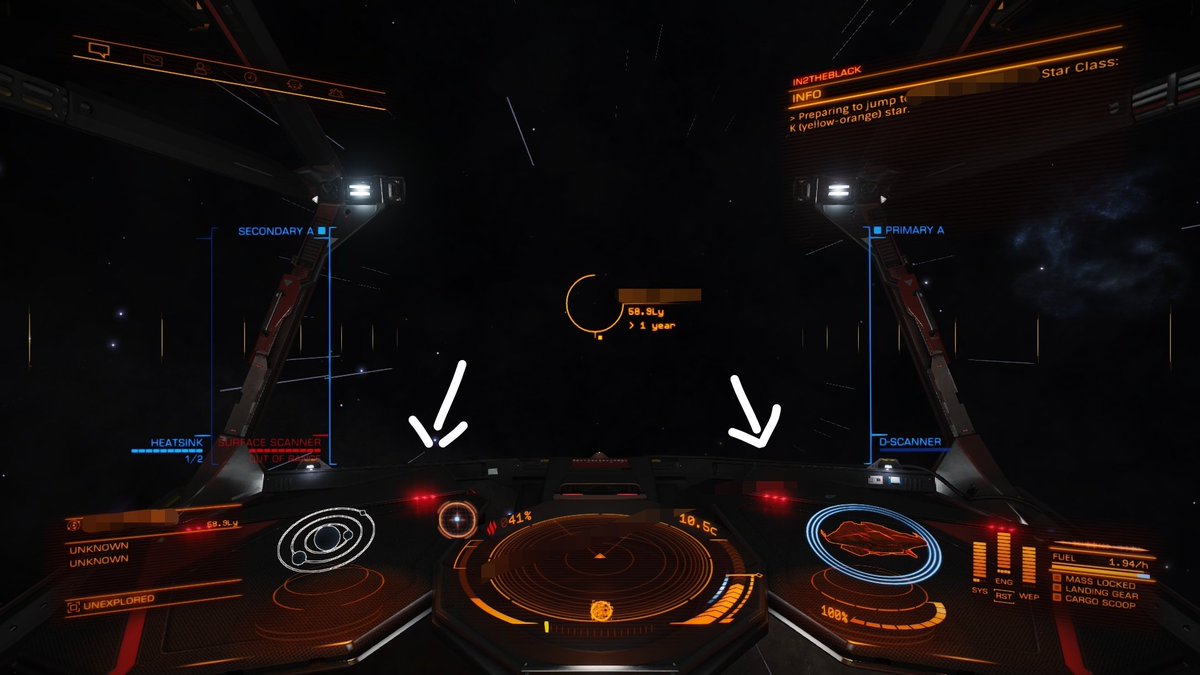 kgNatx's tweet photo. Does anyone know why my proximity lights would be on solid(not flashing)? Corresponds with my controller light bar color red on solid.. no objects within proximity range. Hull, Shields, and Modules all at 100% except for power plant at 83%.
#EliteDangerous https://t.co/5xLRUL5I2d