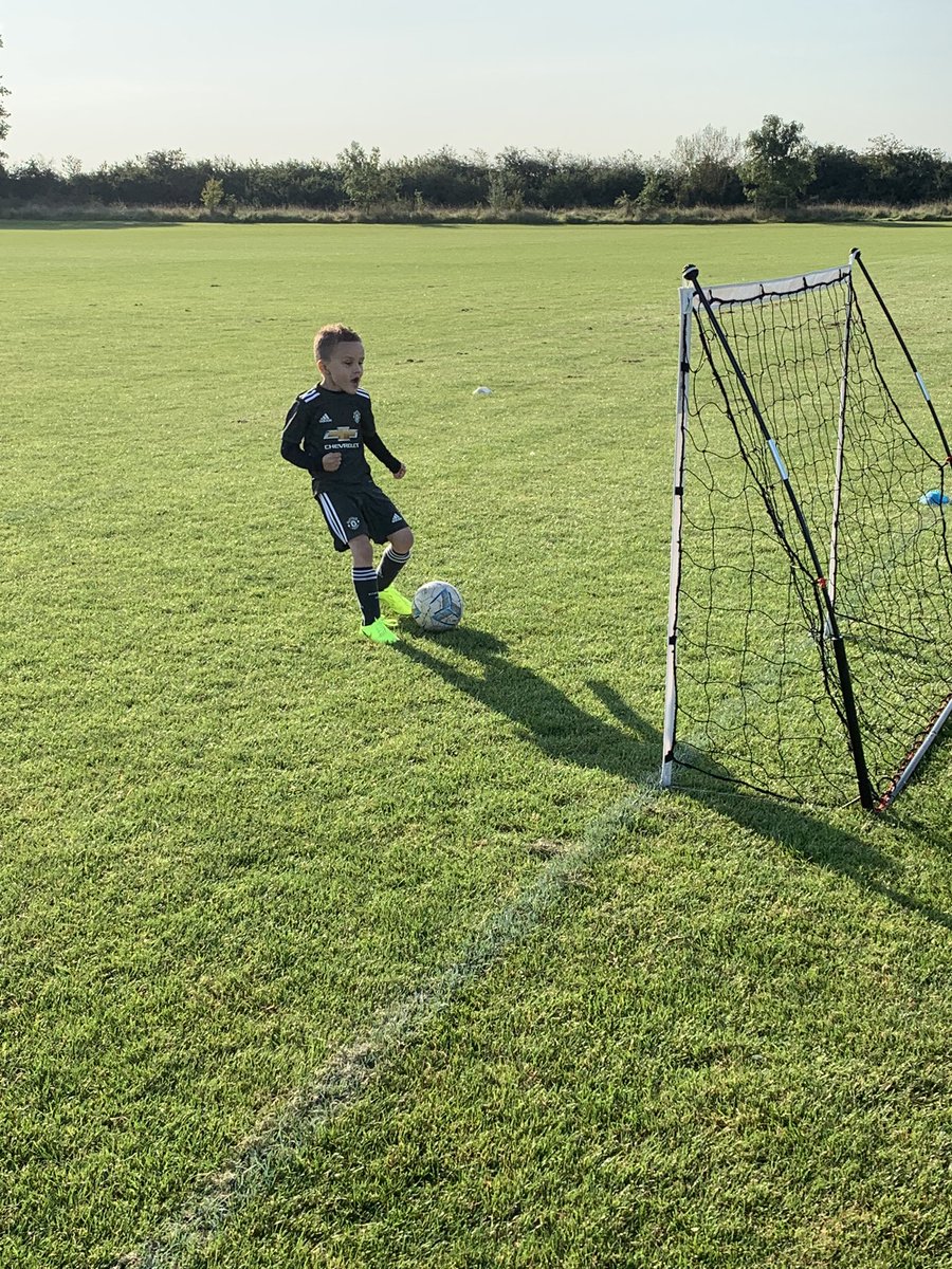 shanekeeley's tweet photo. Levi at his first football session repping the new @ManUtd away kit #ManchesterUnited #football https://t.co/YhRRvKXWJq