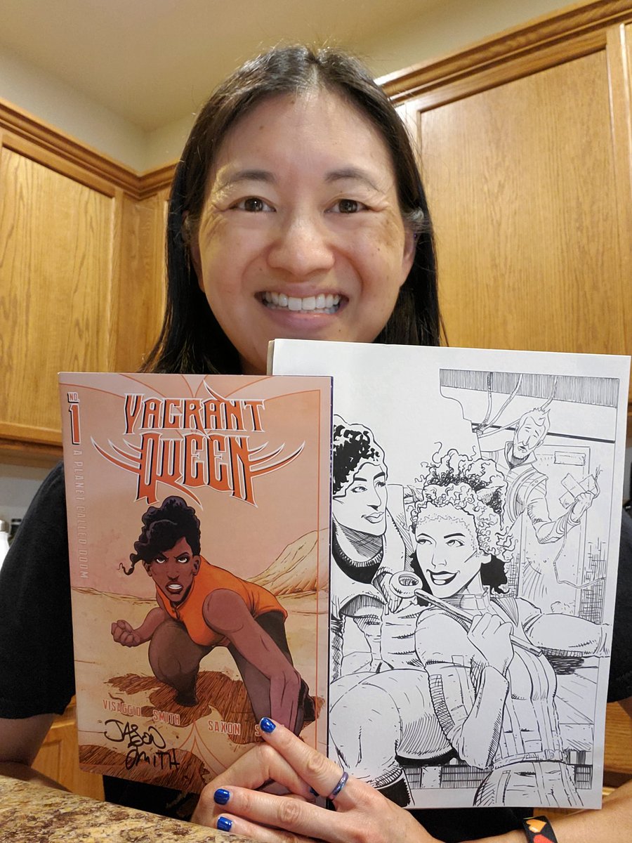 Finally found a time with @breaksboards and I were not working and could hop onto a video chat. Best wife ever! Thanks for the birthday gift! Thanks for the bonus gift, <a href="/_jsnsmith/">Jason Smith</a>! #VagrantQueen