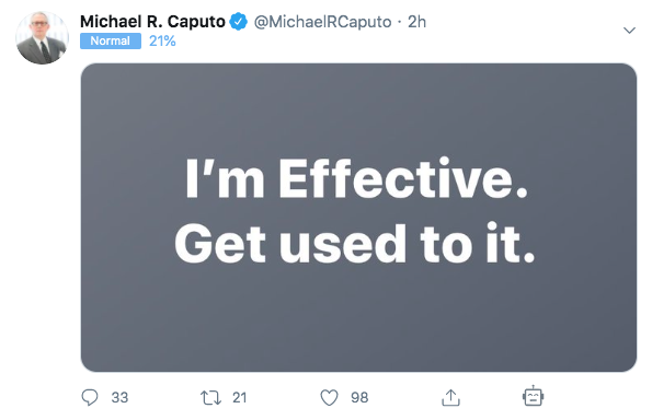 MORE2/ If you want to be angry, look at the most recent response by  @MichaelRCaputo to readers of this feed criticizing him for his attacks on the Proof series and—far more importantly—his doctoring of CDC reports in a way that has threatened and continues to threaten U.S. lives: