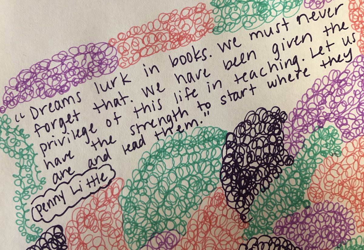 My inspiration for the 2020-2021 school year, courtesy of @ClareLandrigan I’m ready to meet students where they are and guide them through their reading journey this year.