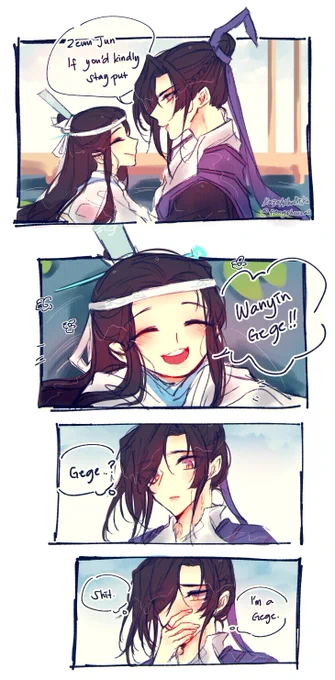 noooooo... zewu jun turned into a child.... 