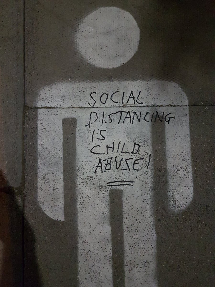 SimonJeb's tweet image. Scrawled outside the entrances to school, four times. Words escape me 😞