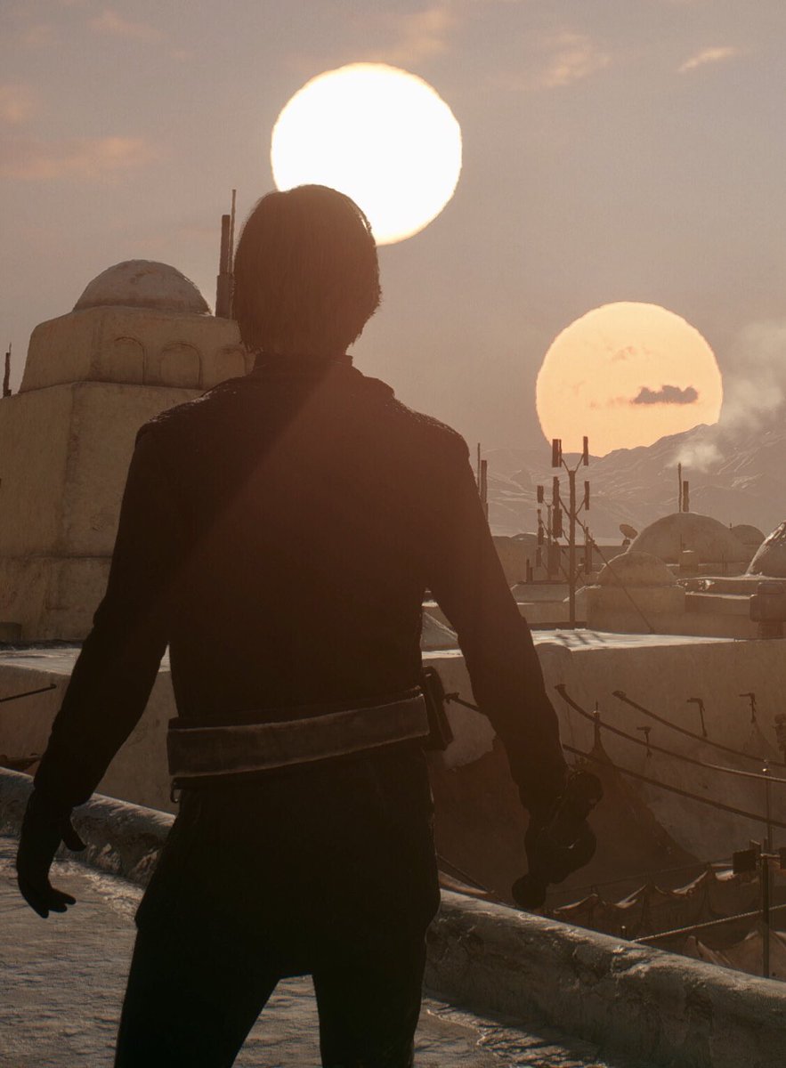 MentorSkywalker's tweet photo. I’m home... #StarWars #LukeSkywalker #Tatooine #BinarySuns https://t.co/k5kSUzFW7w