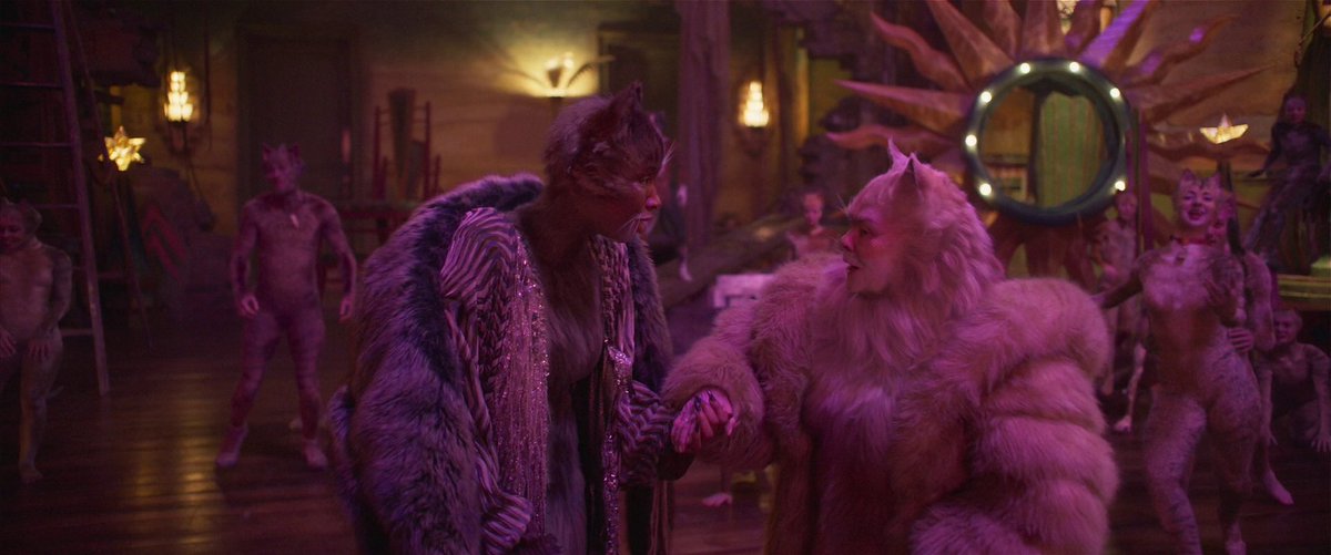 14. The Journey to the Heaviside Layer. Nothing terribly horny going on here, sorry. It's v pure, we're all so happy for Grizabella that she gets to die. But also it's still Cats (2019) so everyone in the background is maybe gonna bang.