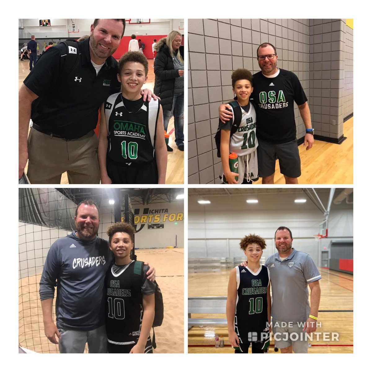 Kswifty2's tweet photo. Thanks Coach @travis_jeremy for an awesome 4 years of coaching @CSwifty_10! Ball may be over but the friendships will continue on! #basketballfamily #osacrusaders https://t.co/yHHb8bUVfM