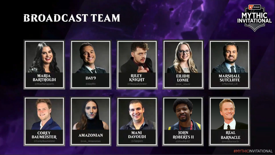 realBarnacle's tweet photo. Due to technical issues, #MythicInvitational's broadcast will begin tomorrow at 8pm PST.

I'll be joined by the astonishing and astounding @JdoubleR2 !

Come hang out ! https://t.co/9LvD8y26MY