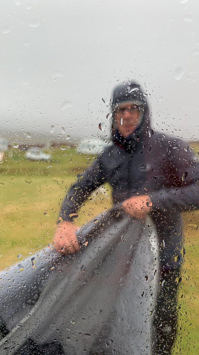 MortgageSusanne's tweet photo. My favourite pic of the trip #husband #erecting #awning #WeatherUpdate #itsraining #itswindy #westcoast #nc500 #2020 #iminthevan !!! https://t.co/31iSjkjEAl