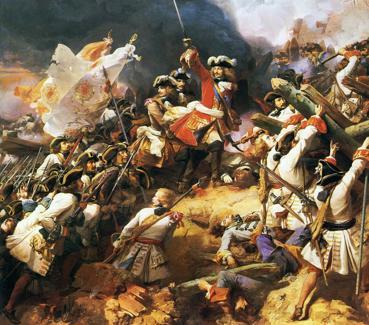 Alright, so here’s the start of a series of threads on the French army in the 18th century. Today’s thread will be introductory in nature and provide some background on the shift from 17th century warfare to 18th century warfare and the military reforms of Louis XIV.