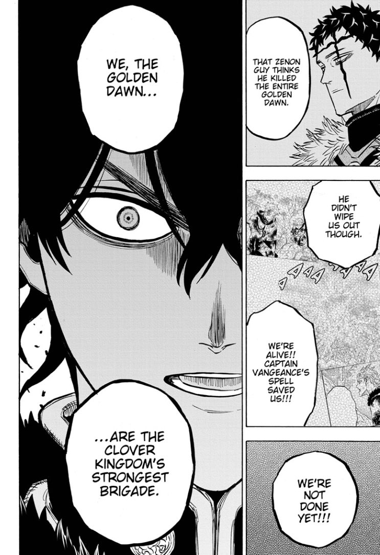 Michael Hart On Twitter These 3 Panels Right Here Were The Highlight For Me This Chapter Yuno Has Truly Become A Proud Golden Dawn Member He Wants To Avenge His Fallen