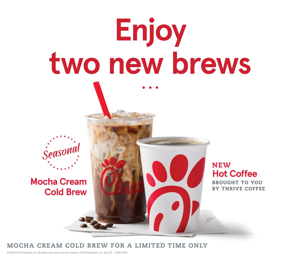 chick fil a menu iced coffee