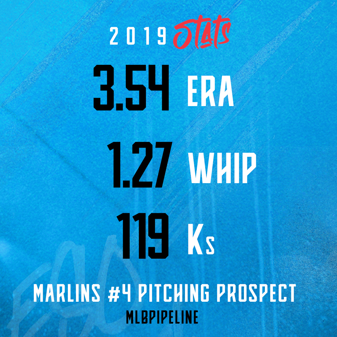 Marlins's tweet photo. You know what these graphics mean? MLB debut. 

Braxton starts. #305OnTheRise https://t.co/jjg2RlY8oL