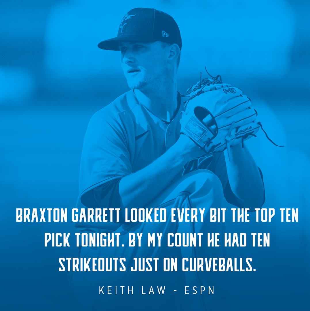 Marlins's tweet photo. You know what these graphics mean? MLB debut. 

Braxton starts. #305OnTheRise https://t.co/jjg2RlY8oL