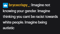 TW FOR RACISM, TRANSPHOBIA, HOMOPHOBIA, ABLEISM, ISLAMAPHOBIA, R SLUR IDK WHAT ELSE HI THIS THREAD IS LITERALLY FROM MONTHS AGO AND I FORGOT ABOUT IT/THEM BUT THEYRE SO OBSESSED THEY CAME INTO MY STREAM AND MY FRIEND'S TWITCH DMS LOLLLZ (this is chinkayla from earlier )