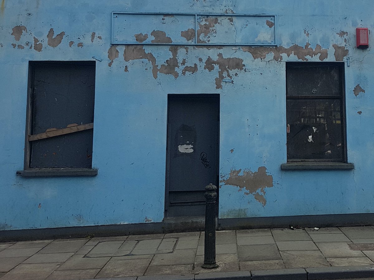 no.90: beautiful cast iron plaque placed on building in 1858 which marks the new fire hydrant system provided by Cork Corporationtoday we have decaying walls of a heritage property, surely we should be protecting, regenerating for economic reasons alone  #Cork  #dereliction