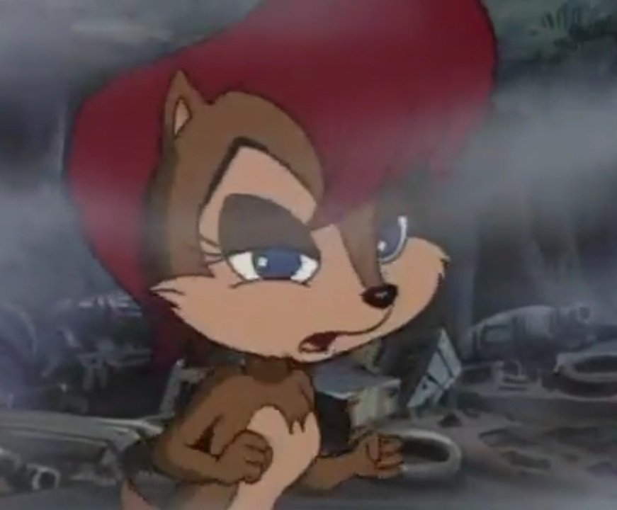 "I miss when Sonic would 'juice' and 'jam', ahehe!" 

Sally mun  is rewatching SaTAM. 

My SaTAM Sally is <a href="/Sa11yAcorn/">Sally Acorn</a> 

RP replies later.