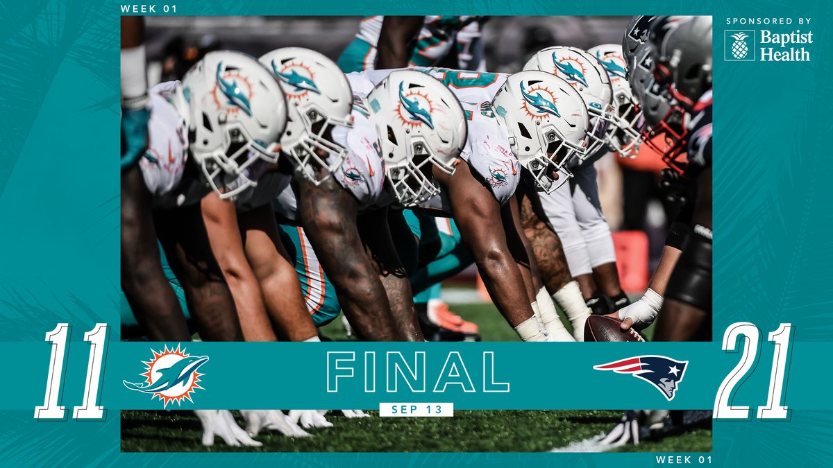 MiamiDolphins's tweet photo. Final from Foxborough. https://t.co/dhMG9DXxYf