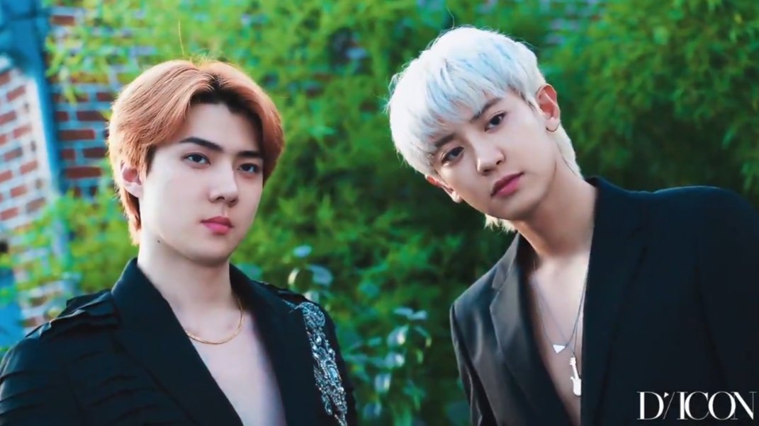 Now, people. These two are my source of sanity but oh Lord, LOOK AT HOW INSANE SECHAN IS?! MAN, DICON LITERALLY GAVE US EVERYTHING  #EXO_SC    #SEHUN    #CHANYEOL  