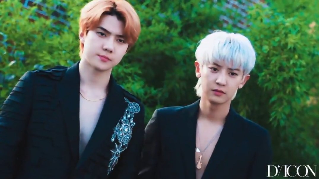 I MEAN, LOOK AT THE VISUALS  THESE TWO CAN JUST STAND WHEREVER THEY WANT AND WOULD STILL GET PRAISED  and hey, these two are talented too! versatile artists, indeed  #EXO_SC    #SEHUN    #CHANYEOL  