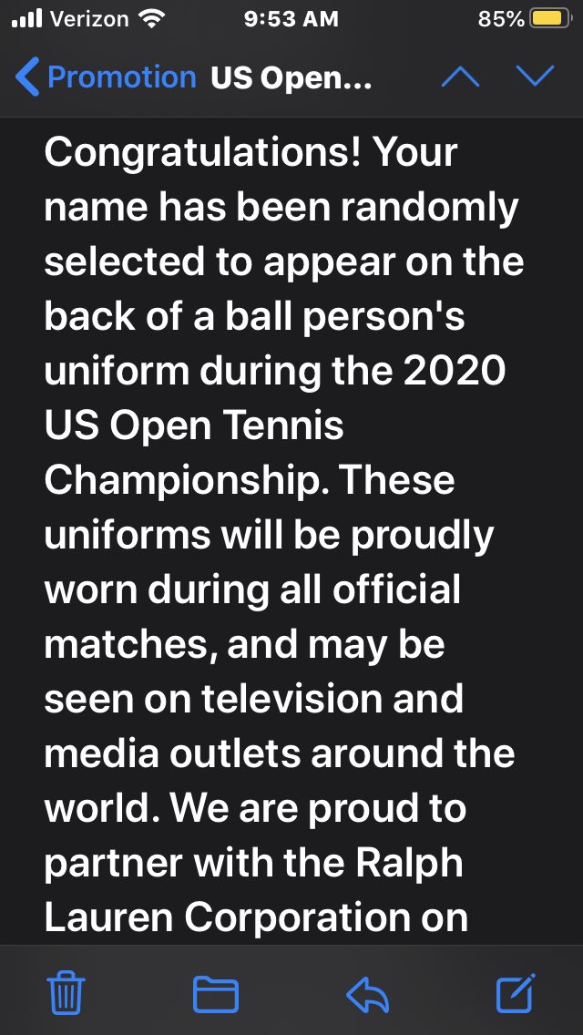 Tributes come in many shapes and sizes.  #RalphLauren #USOpen #tribute #FRONTLINE #covidwarriors #POLO #uniform #usta #USOpen2020 #gratitude #appreciation #workplace #Motivation #ThankYou #EssentialWorkers #@Respiratory_NYC <a href="/DOMSinaiNYC/">Mount Sinai Department of Medicine</a> <a href="/IcahnMountSinai/">Icahn School of Medicine at Mount Sinai</a>