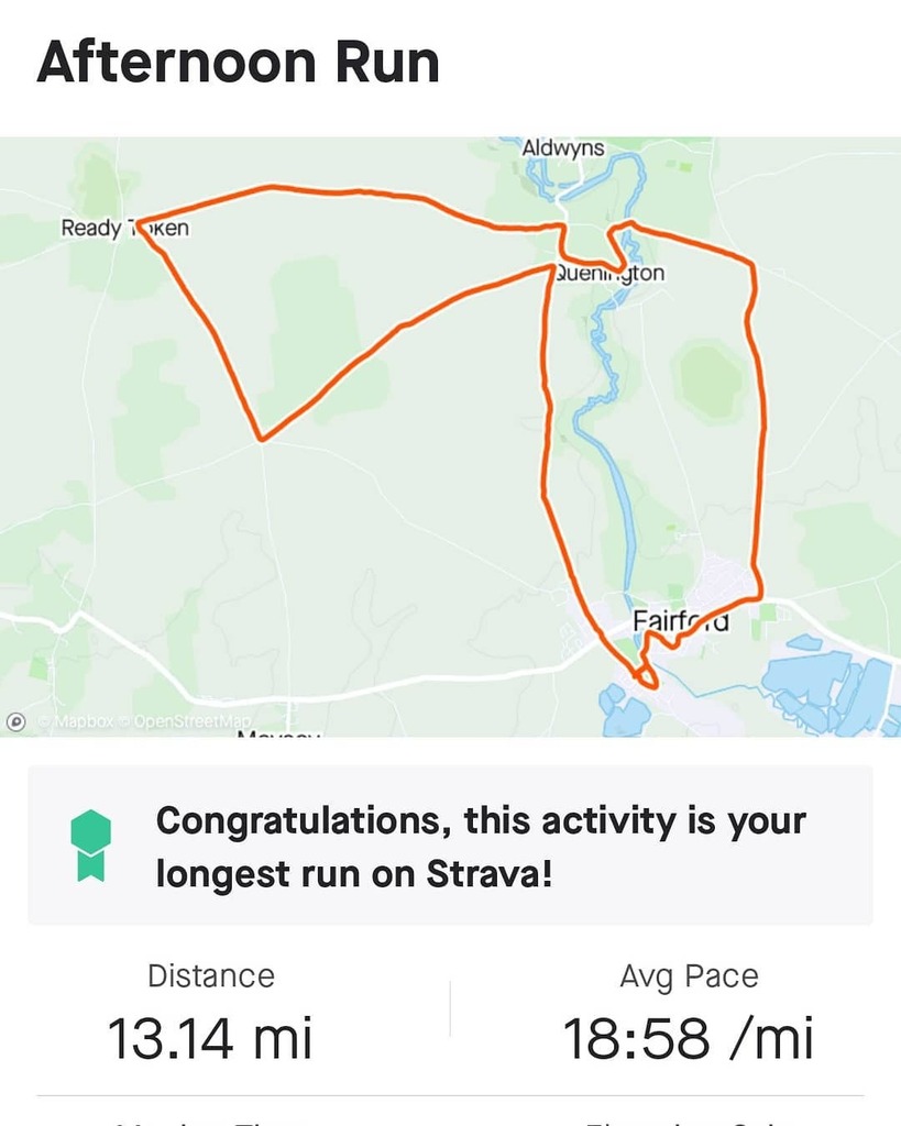 aliburrns's tweet photo. #Shattered #training #vlm2020 
#halfmarathon
Thanks to my walking buddy Olly, without whom I wouldn't have achieved this, but also wouldn't have sore feet, sore legs and the urge to sleep for three days https://t.co/rIxfzL2quO