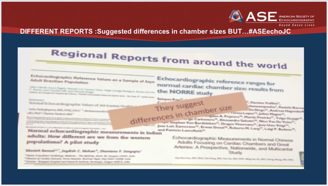 2/ Prior measurement studies: used VARIOUS methods- M mode, M mode & simpsons, 2DNo standard analysis or core labOnly single race or country/region?? State of the art machines or techniques Need for a prospective international observational study  #WASE was born