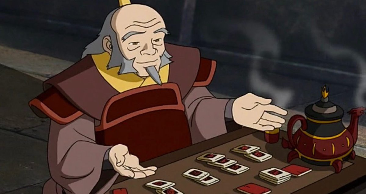 Let's jump over to House Iroh, headed by Our Saint of Depressive coping, Uncle Iroh! He manages his episodes with meditation, exercise, and strong connections with family. He runs that mindfulness class your insurance wants you to take.