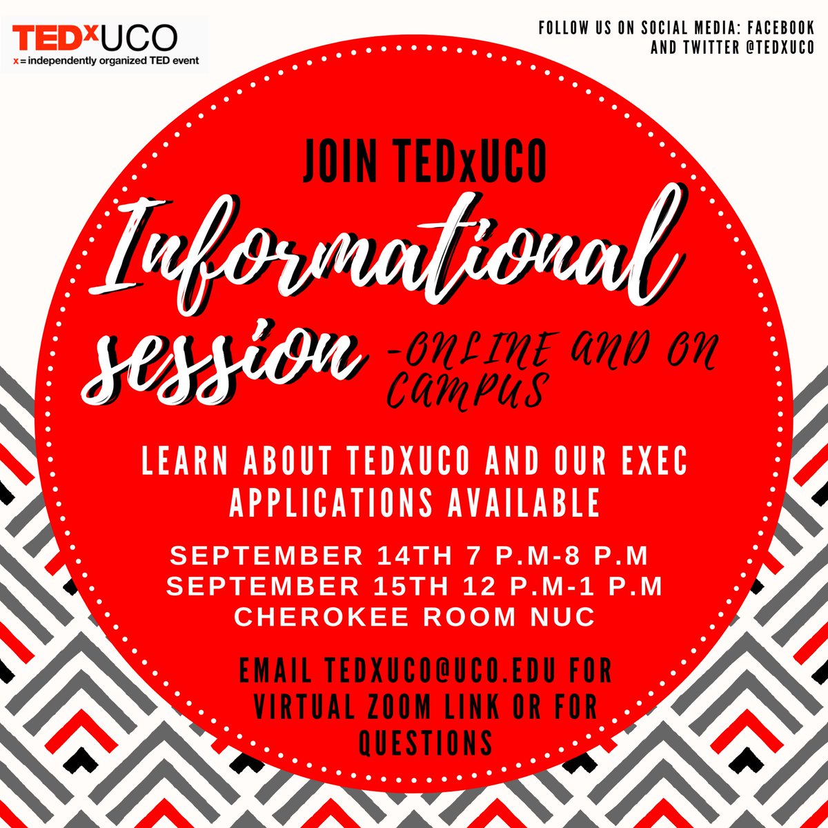 Come to our information sessions and learn about our available executive positions applications this coming up September 14th and 15th! Online or on campus ✨