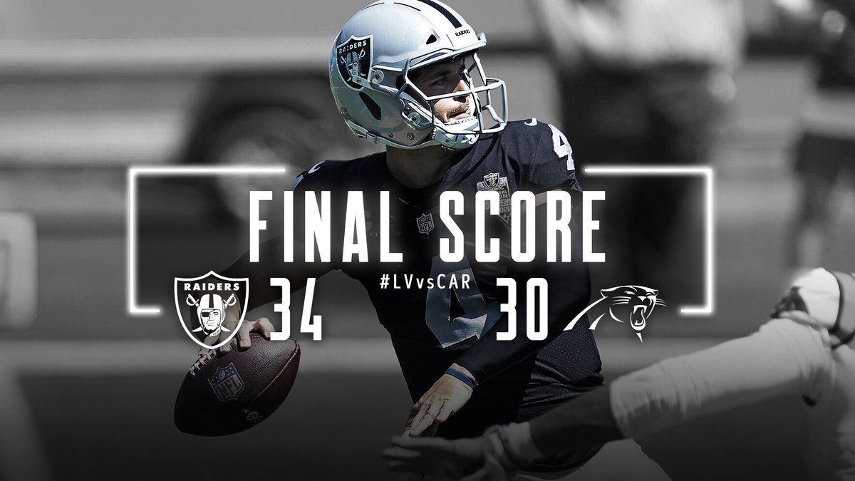 That one's for you, Las Vegas.

#RaidersWin | #RaiderNation