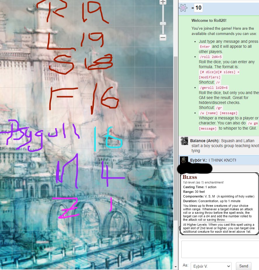 Fighting enemies <a href="/Arch_DnD/">Archangelion, Devil 😈VTuber😈</a> has so lovingly nicknamed Psygulls when our secret guest hits the team with a #blessed. Today has been a hell of a recording day!