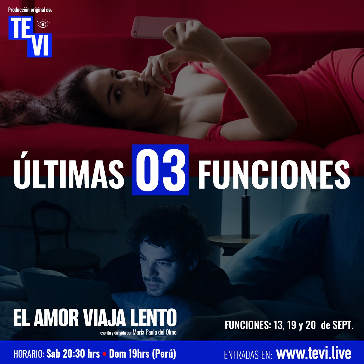 [#ElBocaABoca] ⏩ Estos fueron los maravillosos comentarios del público en el ESTRENO de El Amor Viaja Lento. No te pierdas la 2da función HOY DOMINGO 13 a las 7:00 p.m. (Perú). Ve por tus entradas a tevi.live ❤️