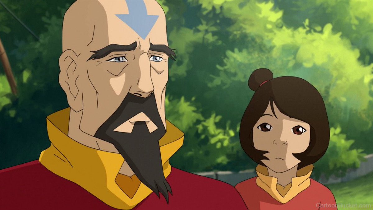 Tenzin is a great example of a borderline case. I don't think he truly belongs in House Clippy or Bojack, but I definitely know he's not coping.