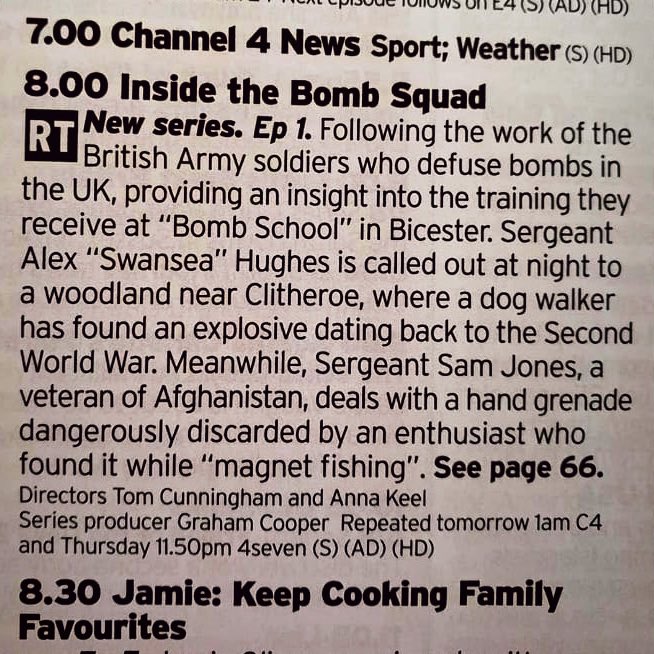 Less than 24hrs to go until the new #InsideTheBombSquad series starts on #Channel4. Episode 1 starts at 8pm on Mon 14 Sep. 💣💥👍🏻😎

#BombDisposal #EOD #ArmyConfidence