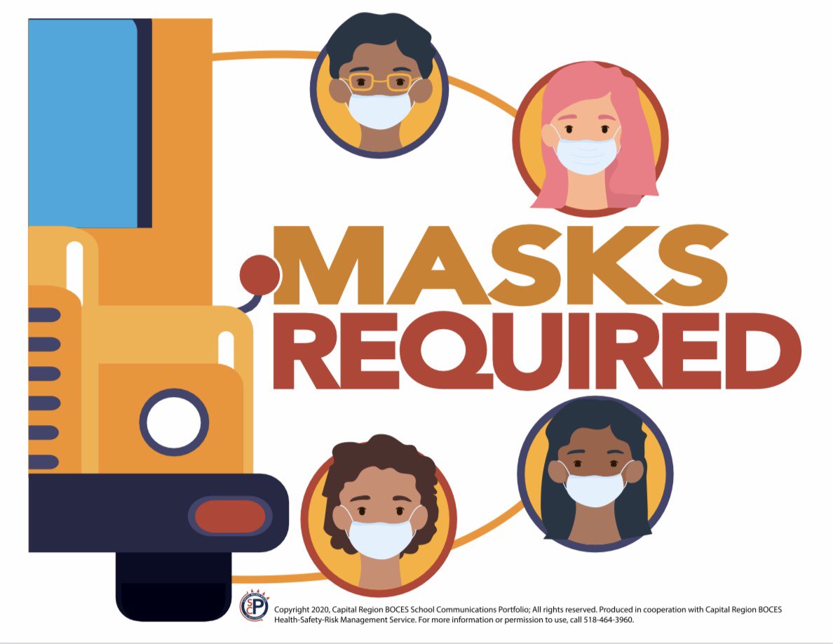 OESJschools's tweet photo. Don’t forget to wear your mask when getting on the bus! https://t.co/mGb7Ci8yaH