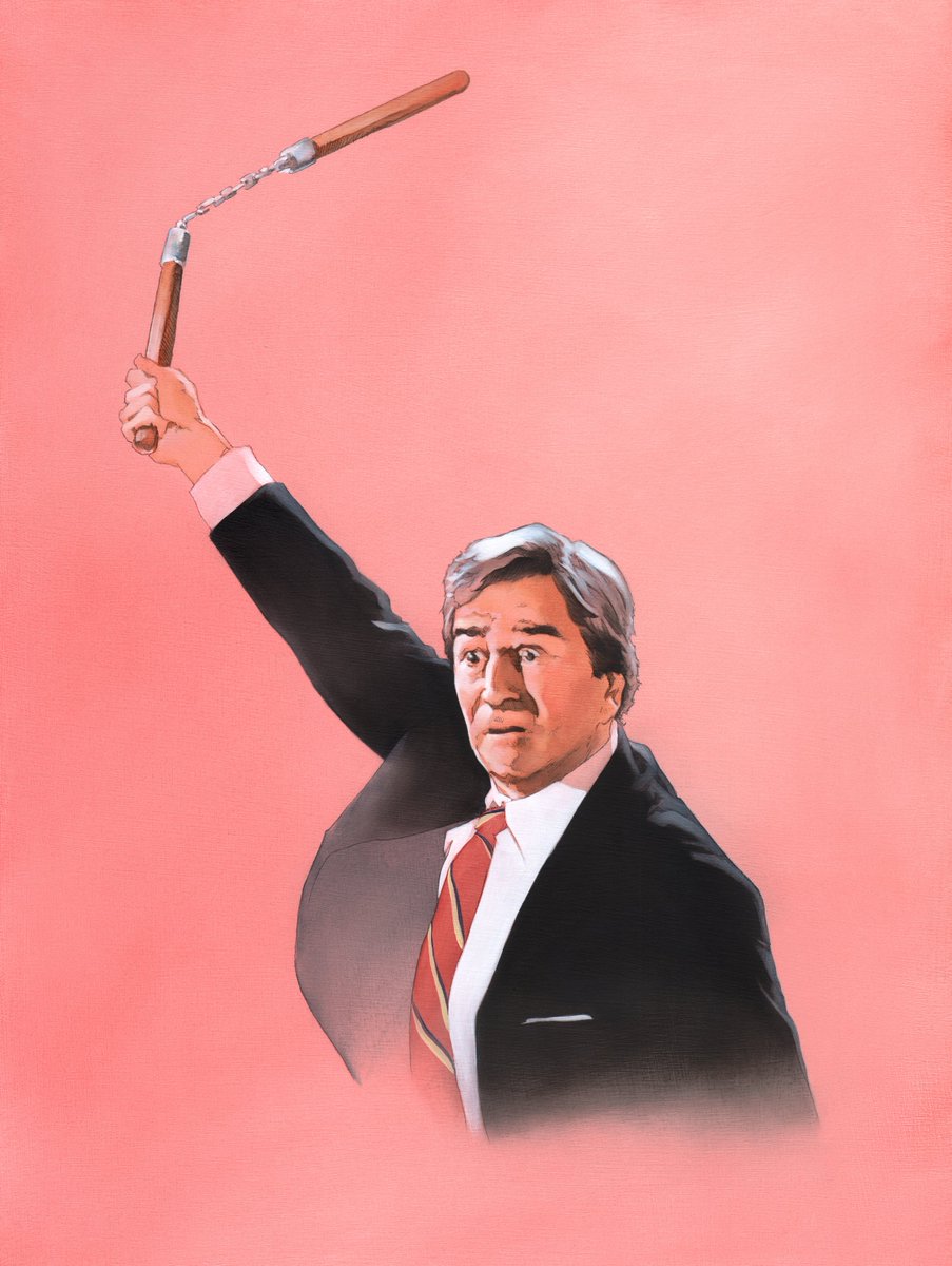 Lately I've gotten back into painting Sam Waterstons.  https://brandonbird.myshopify.com/collections/prints/products/jack-attack-signed-print