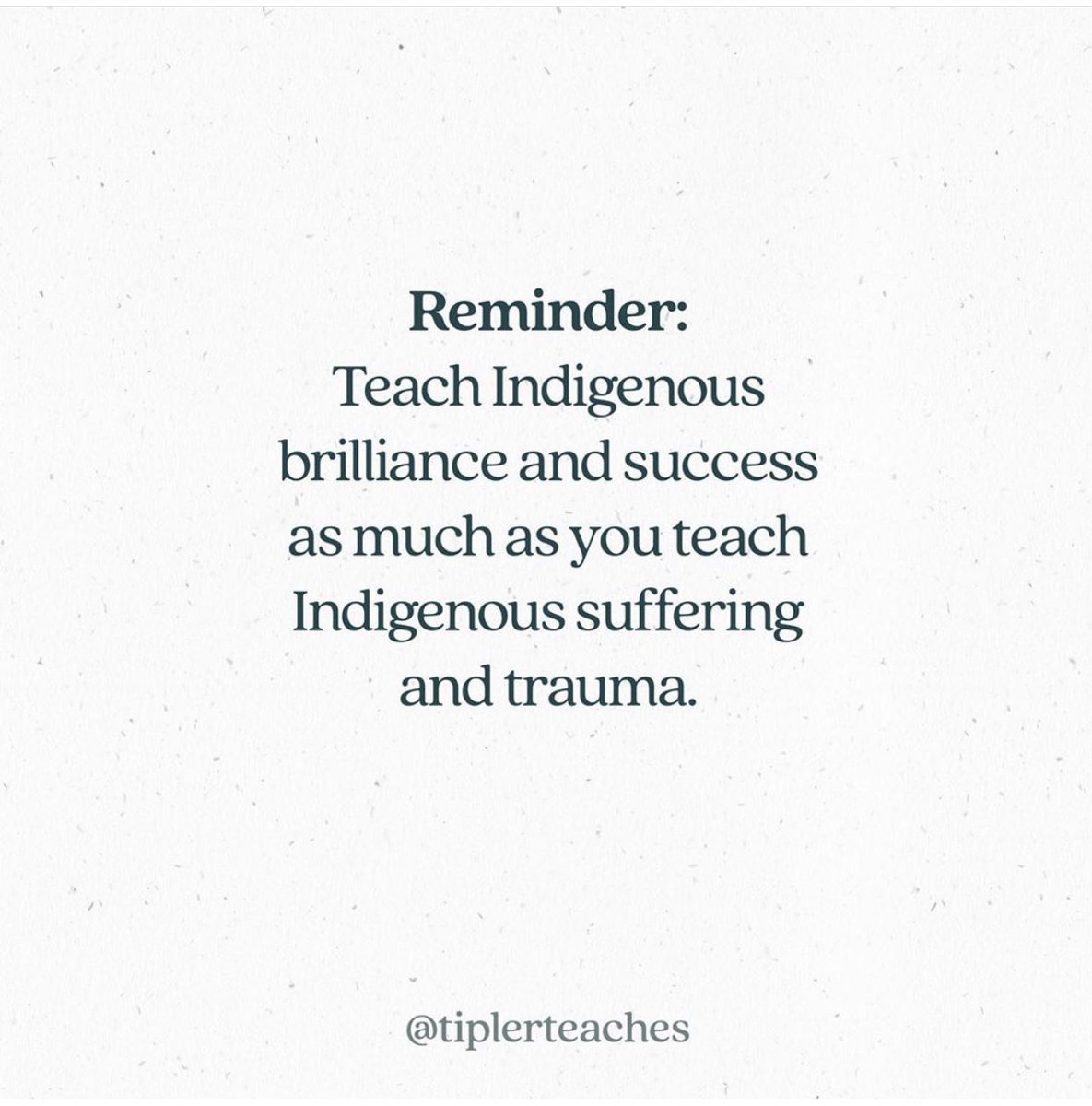 Yes. #TRC #OwnVoices