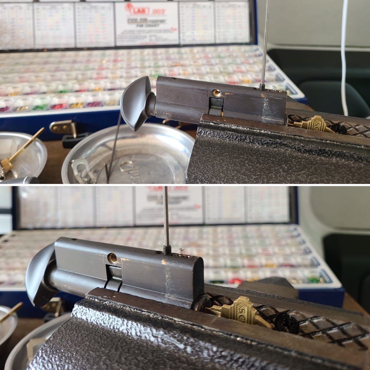 ethanlocksmith1's tweet photo. Rekeying this european Lock for our customer 
stay safe and stay in covid-19
#locksmith #locksmithsandiego #sandiegolocksmith #locksmiths #emergencylocksmith #247locksmith #locksmithnearyou #locallocksmith #yourlocallocksmith #automotivelocksmith #carlocksmith #safelocksmith https://t.co/pYVYwRm33L