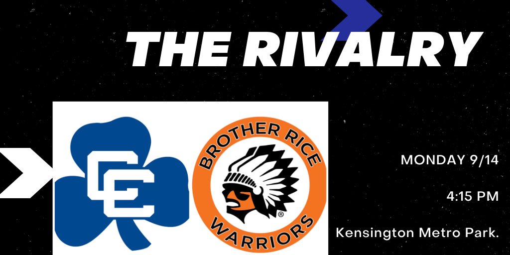 DCC_XCTF's tweet photo. 🚨 Race Day Alert 🚨
CC Shamrocks VS Brother Rice Warriors tomorrow 9/14 at Kensington Metro Park. #BEATRICE #CCPride #WeAreCC #TheBestInTheLongRun https://t.co/HNeWBwElAE